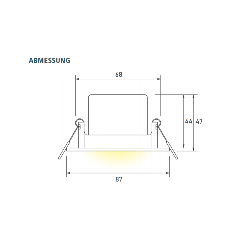 All-in-One Einbaustrahler Schwenkbar Lichtfarbeinstellbar SPA44-6W-XW -  LEUCHTEK