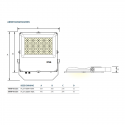 LED-Flutlichtstrahler Serie FLS7-XWA ASYMMETRISCH